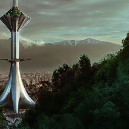 Milad Tower Tehran in Witcher World