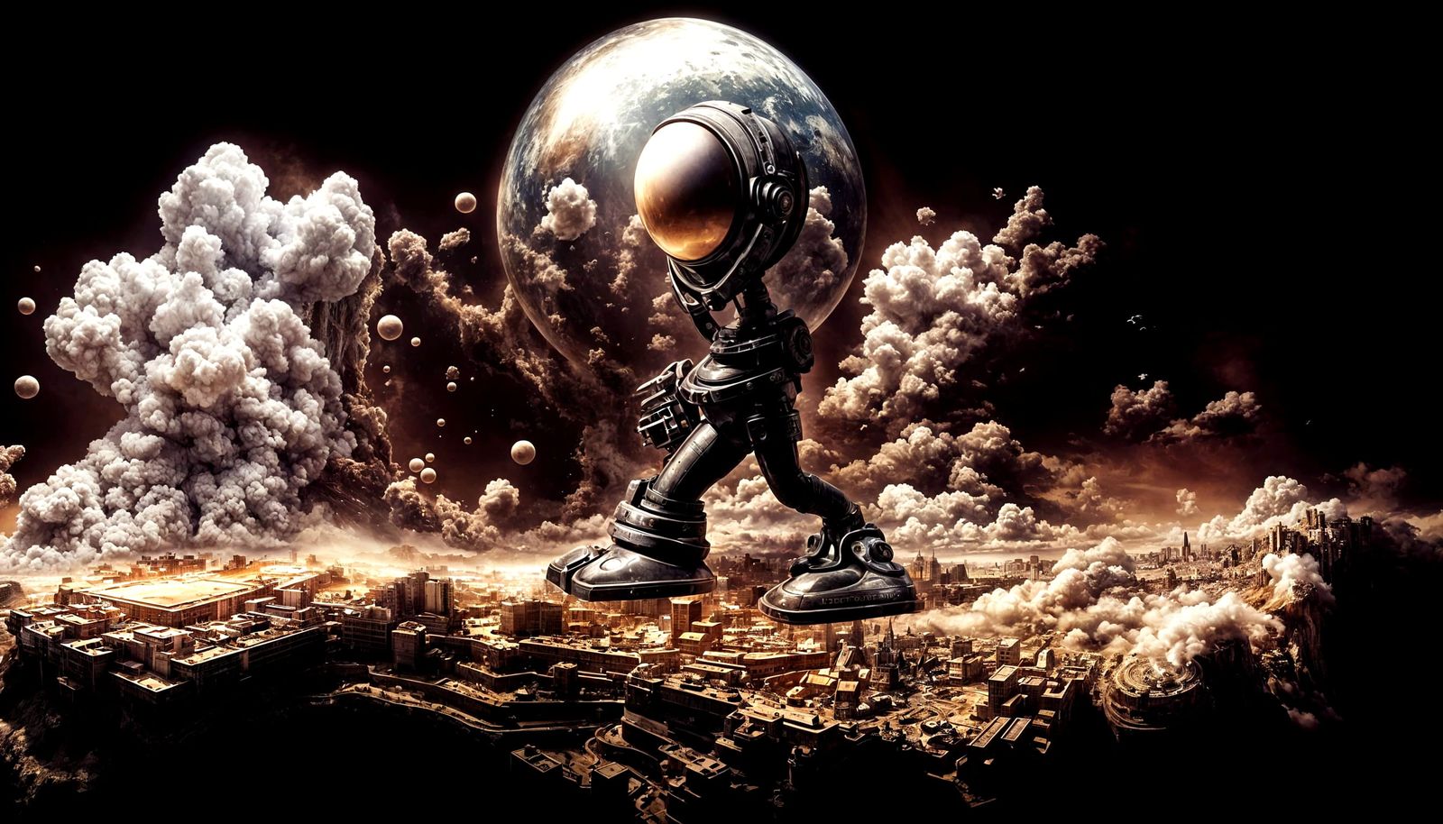 Extravagant Alien Characters in Bizarre Cosmic Dreamscape