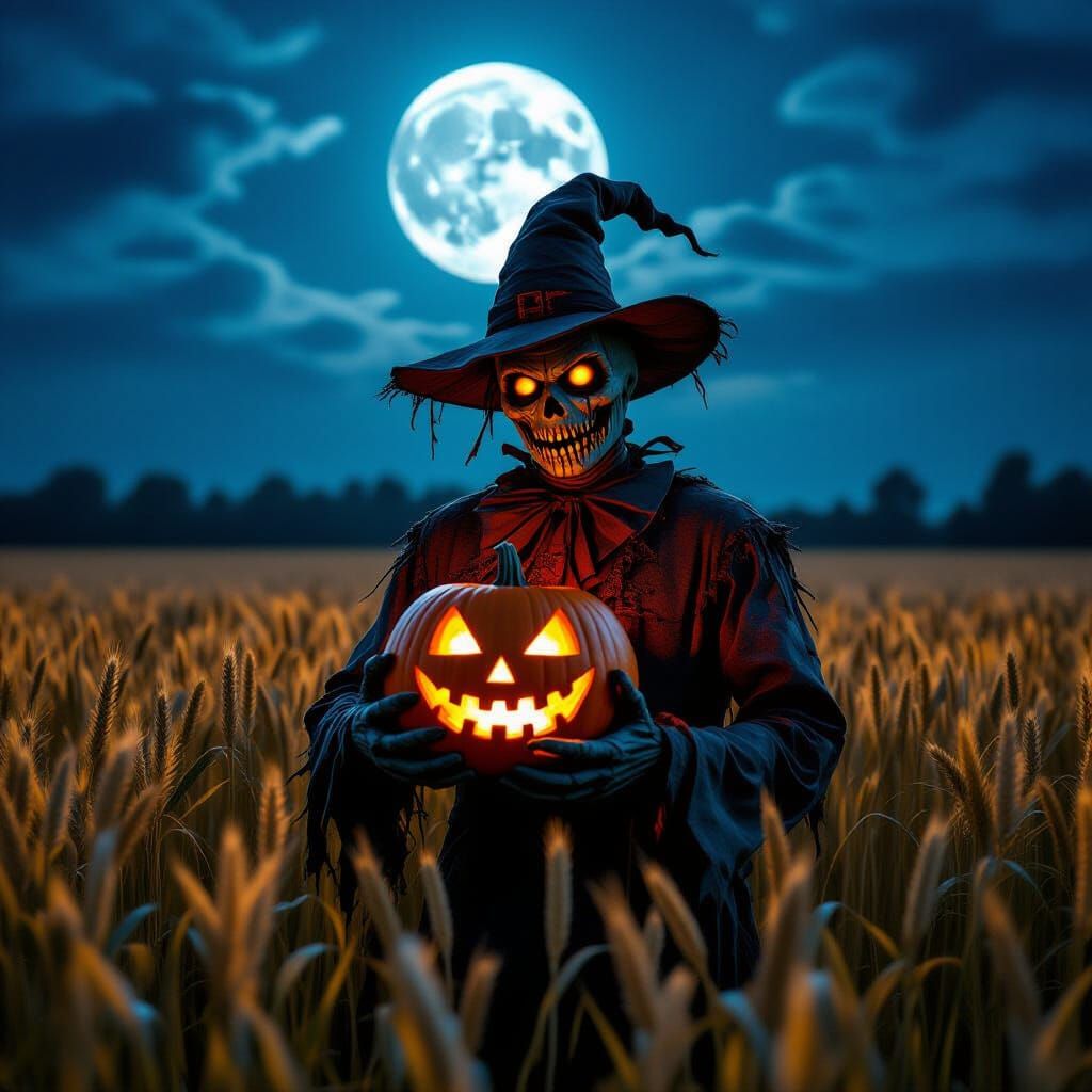 Zombified Scarecrow Under Harvest Moon