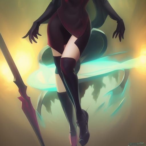 Raynare Portrait in Unreal Engine 5 Style