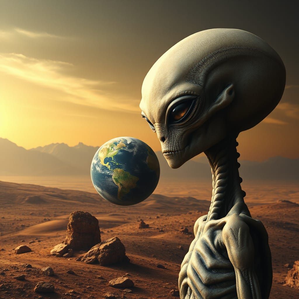 Alien Observation: A Distant View of Earth