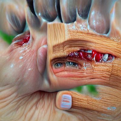 Horrific Chainsaw Hands in Hyperrealistic 8K