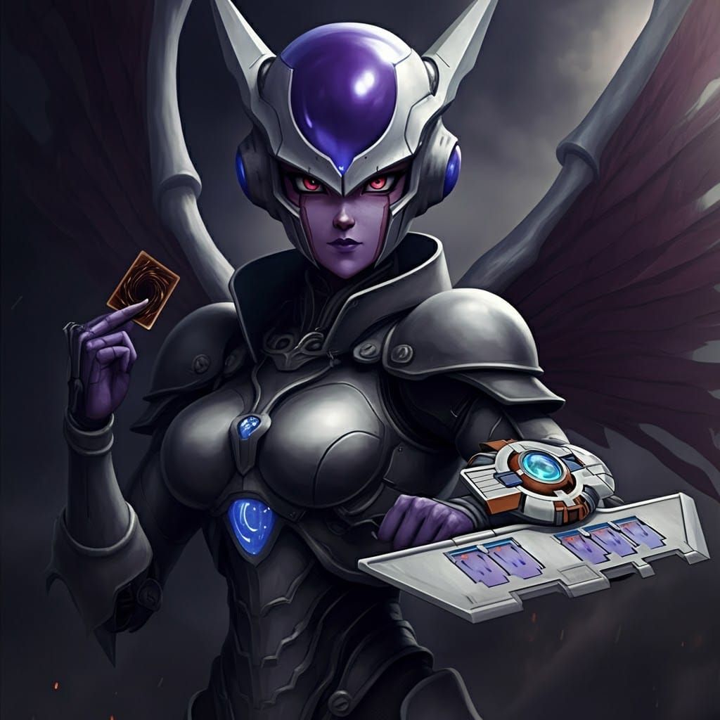 Dark Frieza with Duel Disk, Sci-Fi Armor