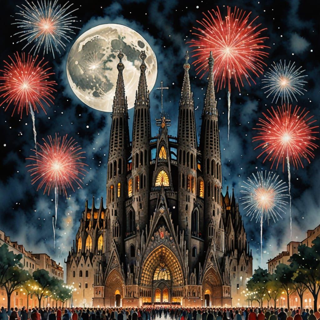 Sagrada familia, Barcelona, Spain