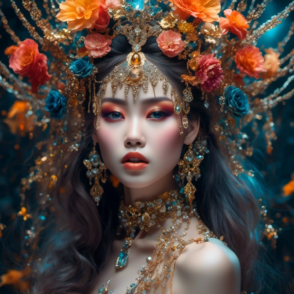 Beautiful Asian Android with Sweet Edge