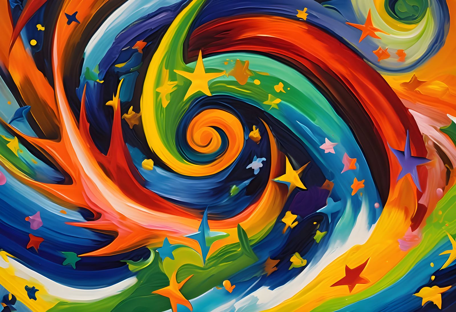 Vast Helical Vortex Maelstroms of Stars