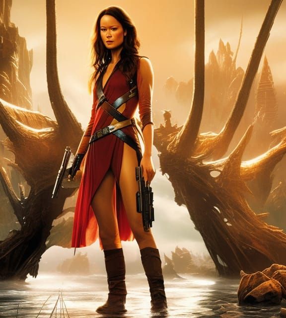 River Tam Portrait in Hyperrealistic Sci-Fi Style