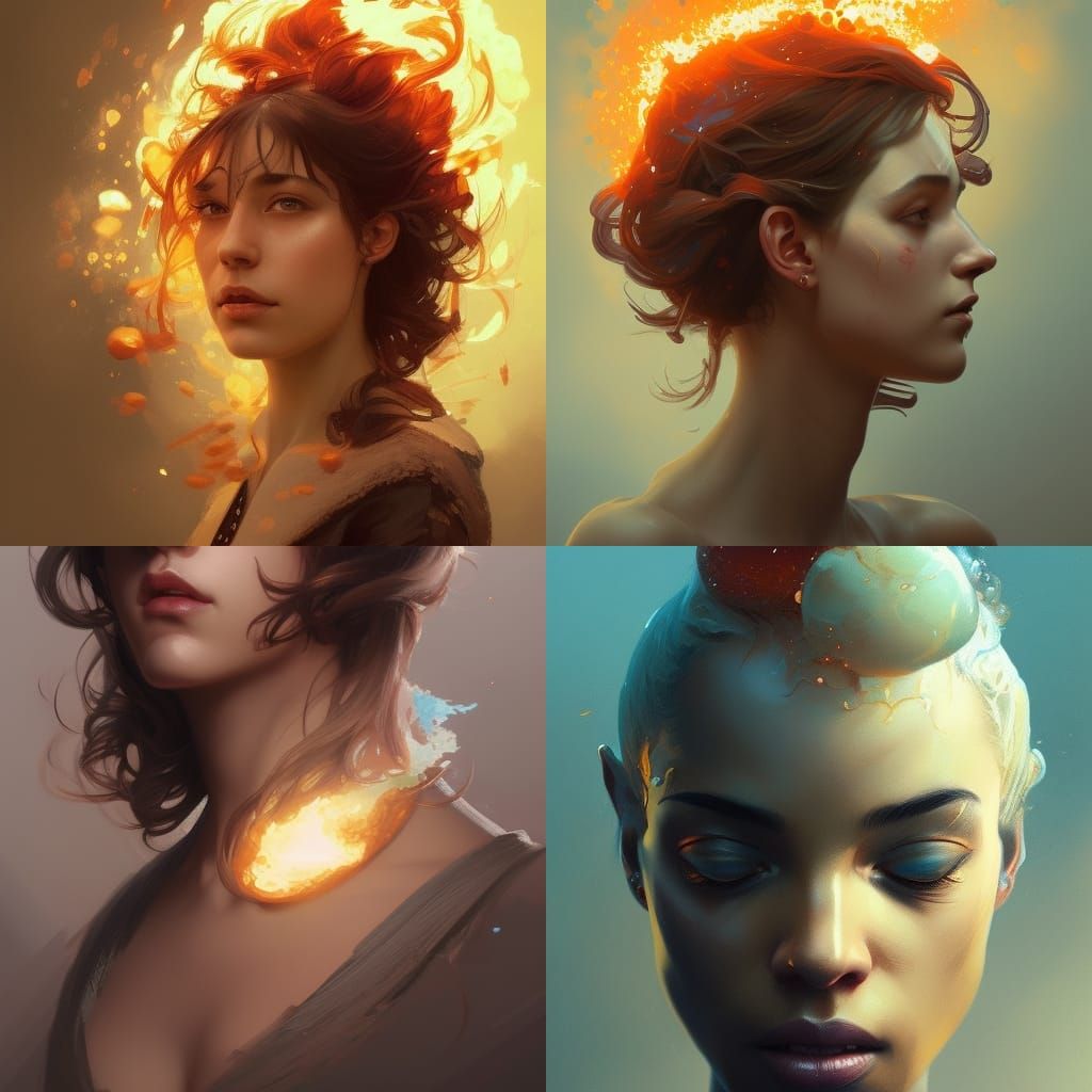 Fiery Portrait in Unreal Engine 5