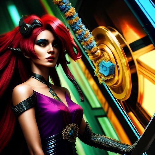 Surreal Glamour: A Vibrant, Photorealistic Masterpiece