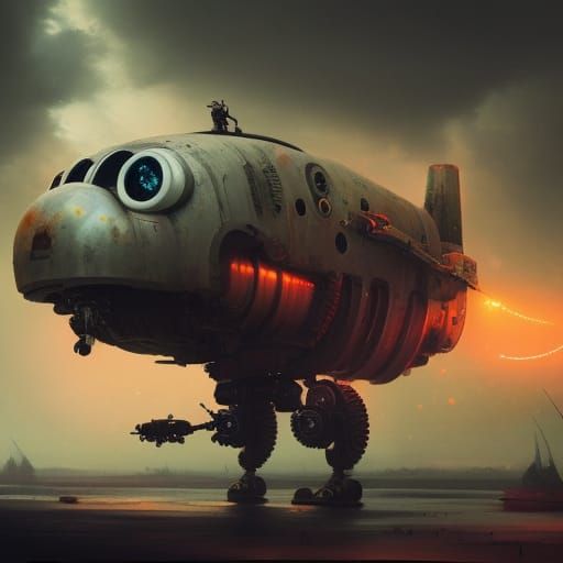 Robot Planes in Stormy Skies: Maximalist Digital Art