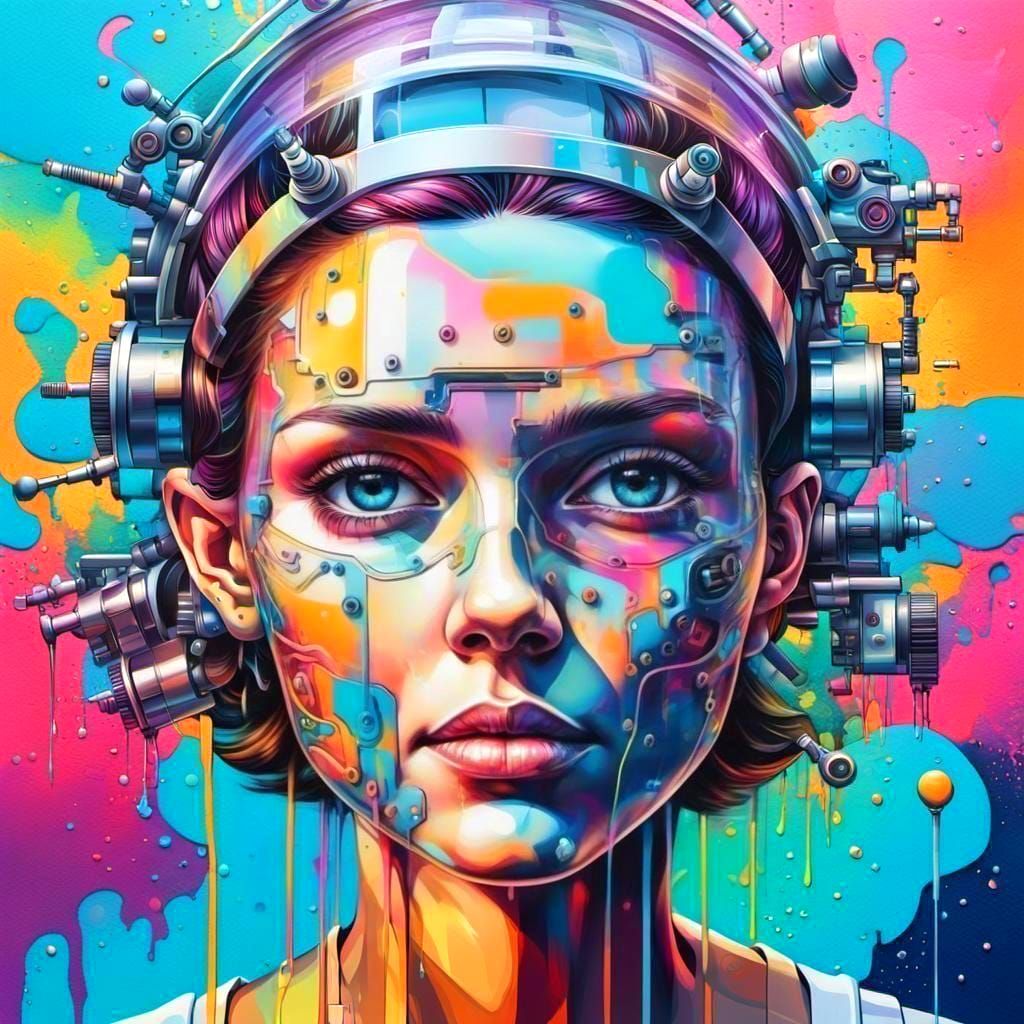 Painted mechanical Female