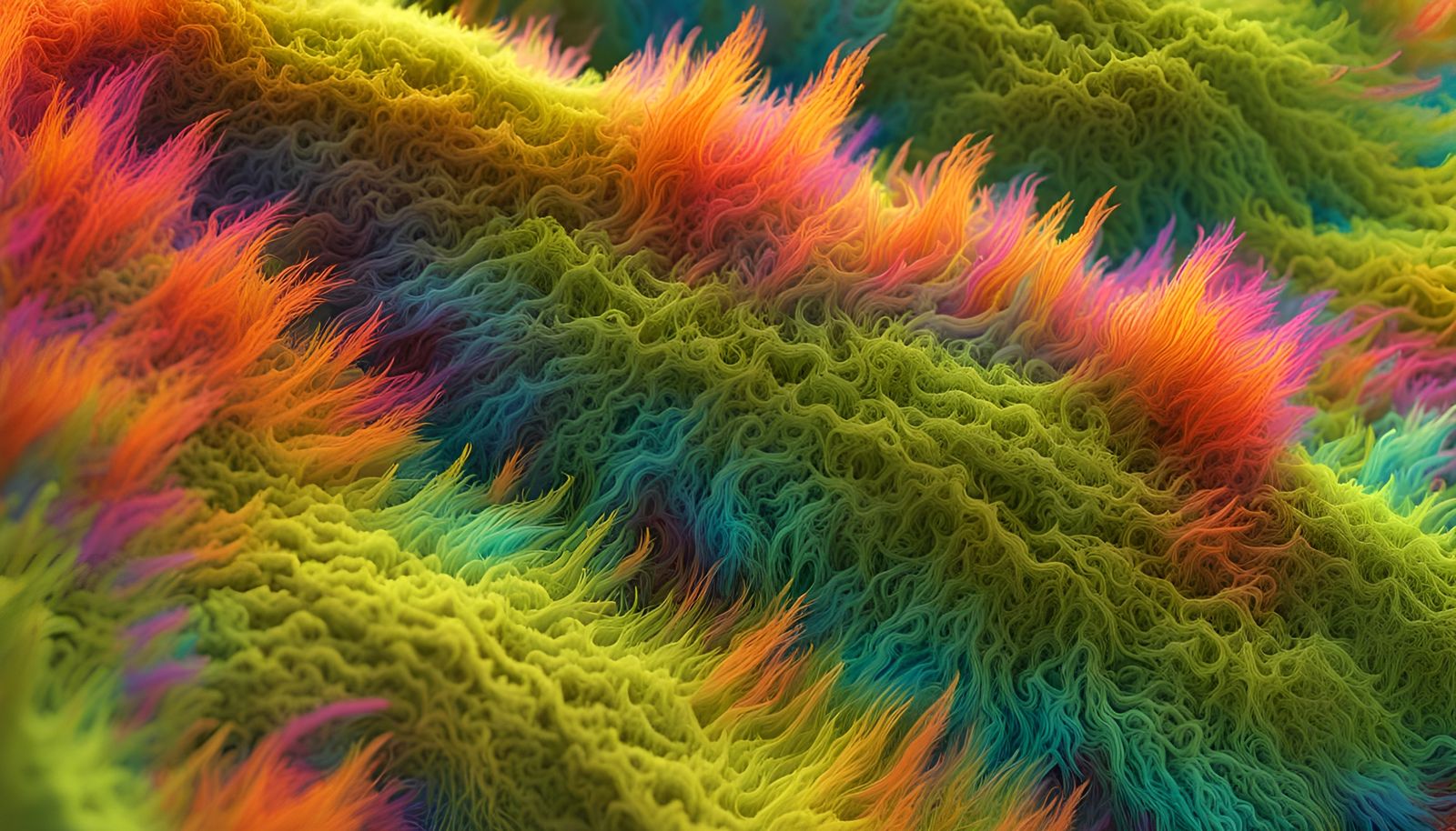 Psychedelic Fur Pattern in a Modern CGI Style