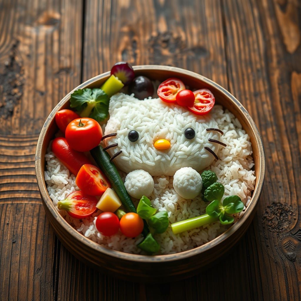 Hello Kitty bento style