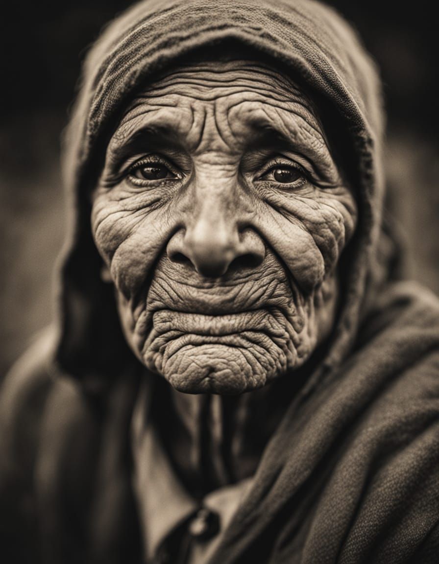 Weary Oklahoma Migrant Farmer in Sepia-Toned Portrait