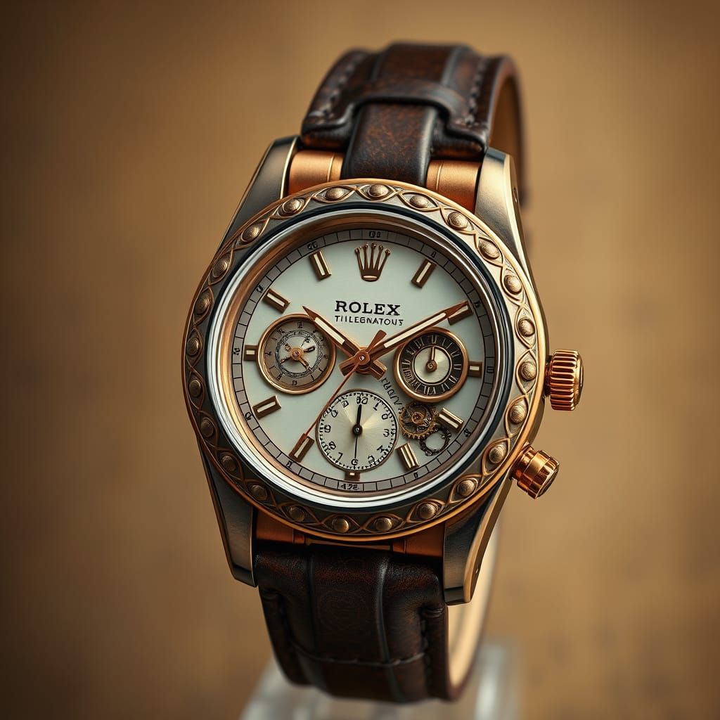 Elegant Steampunk Timepiece in Victorian Industrial Style