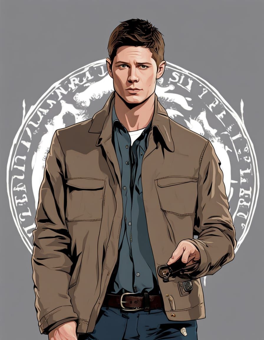 Dean Winchester Supernatural Character Portrait
