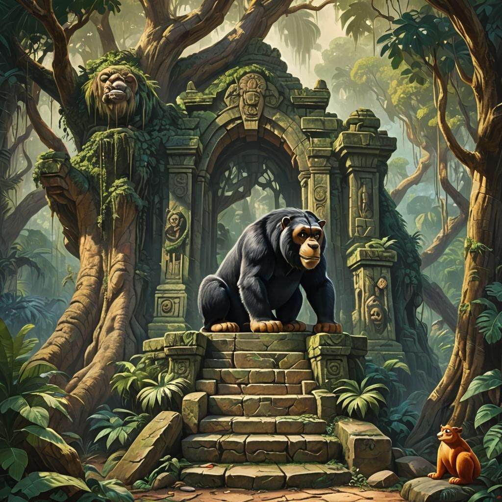 King Louie's Temple Guard Ape, Guarding the Temple Exit (The...
