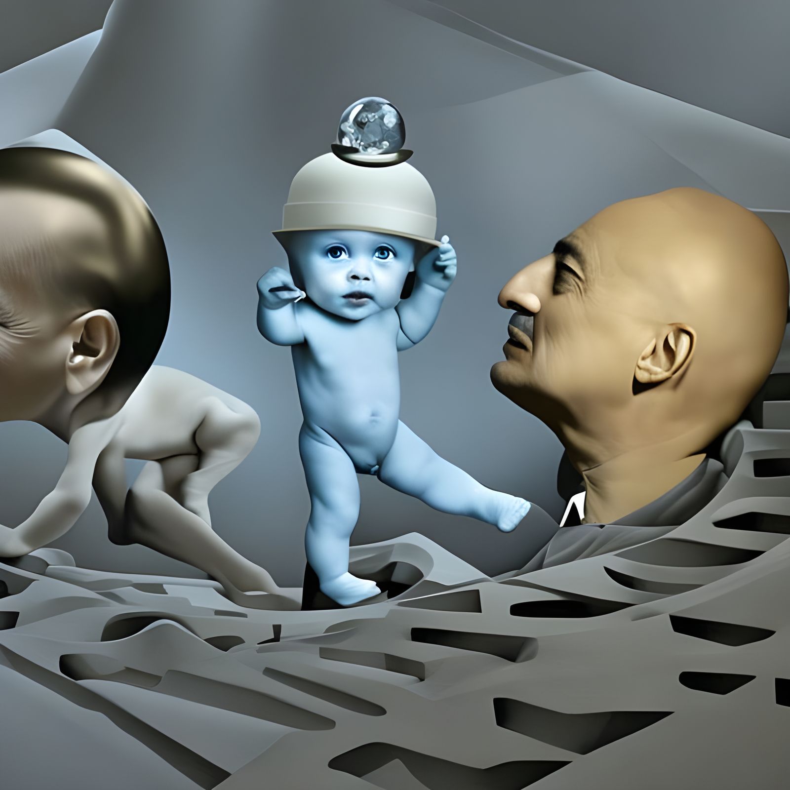 Surreal Distorted Landscape Inspired by Dreams