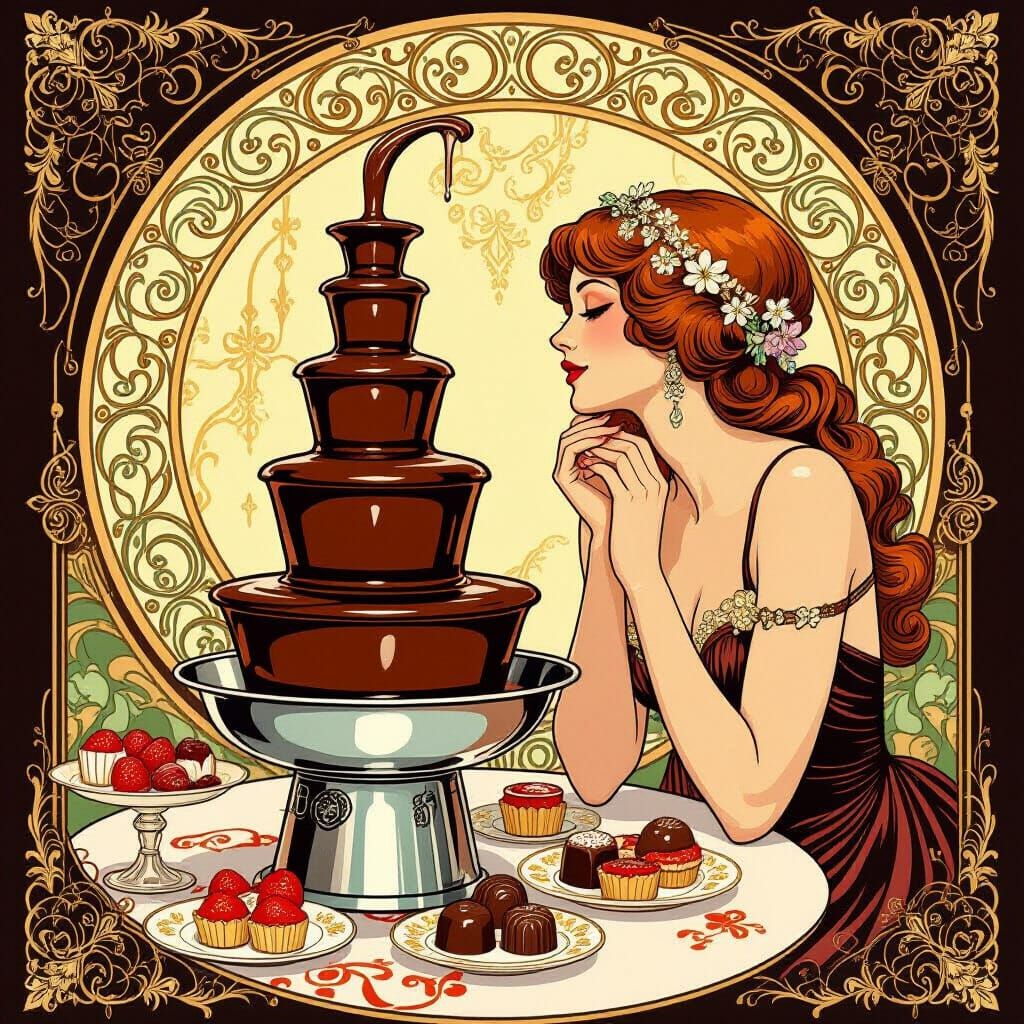 Fiseyes  fontaine de chocolat fondu