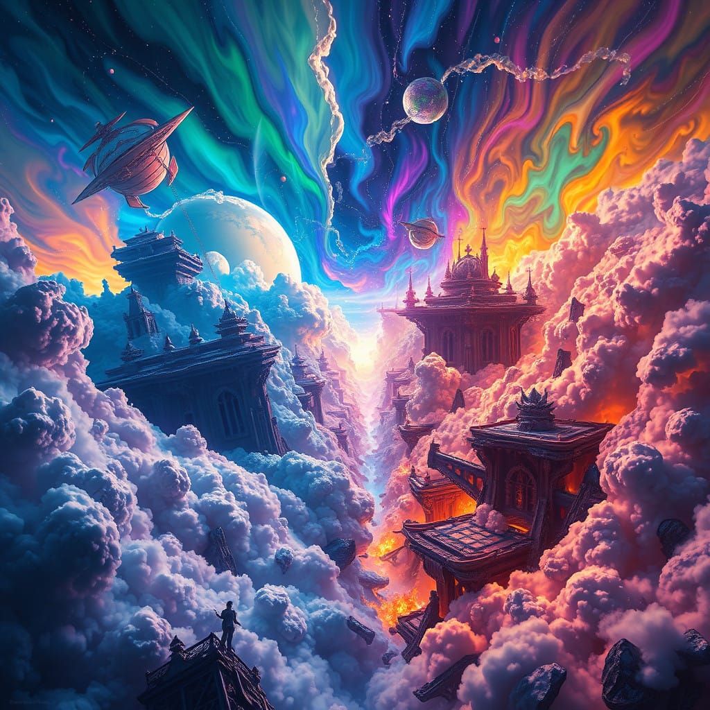 Dimensions Collide in a Vast, Hyper-Detailed Scene