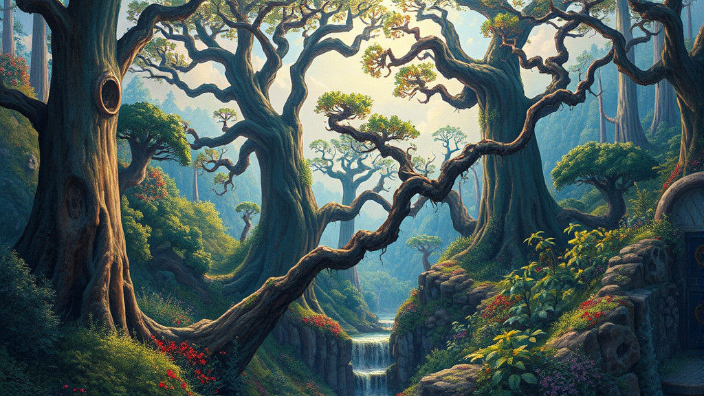 Dreamlike Landscape in Impressionist Style