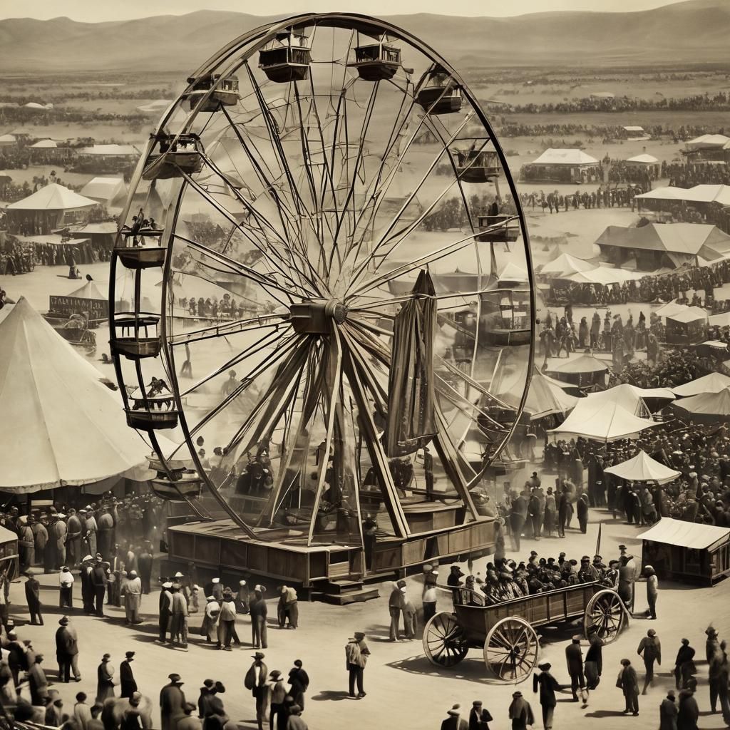 Vintage Desert Carnival Performance in the 1930s
