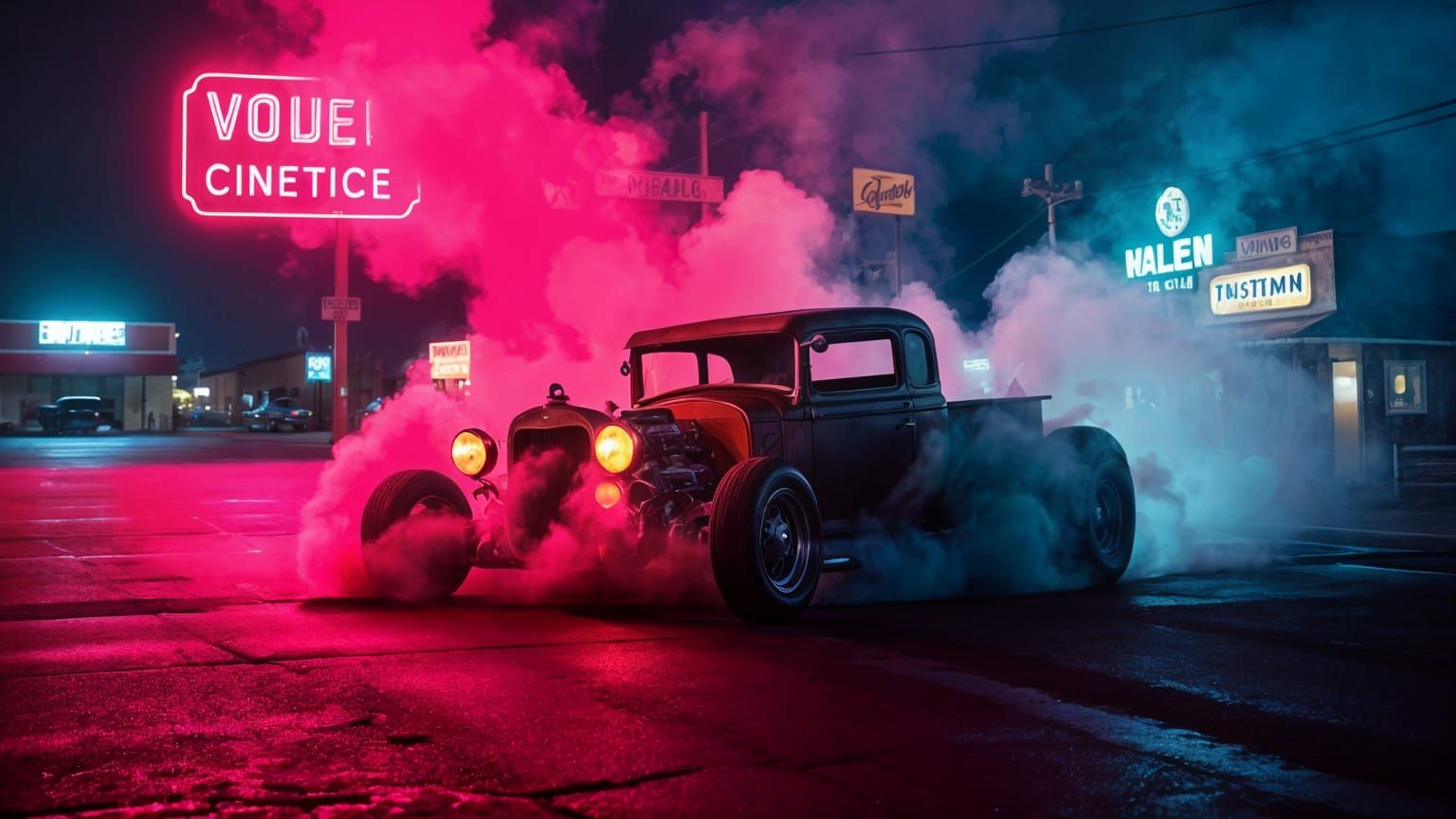 Neon Dreams in a Small Town