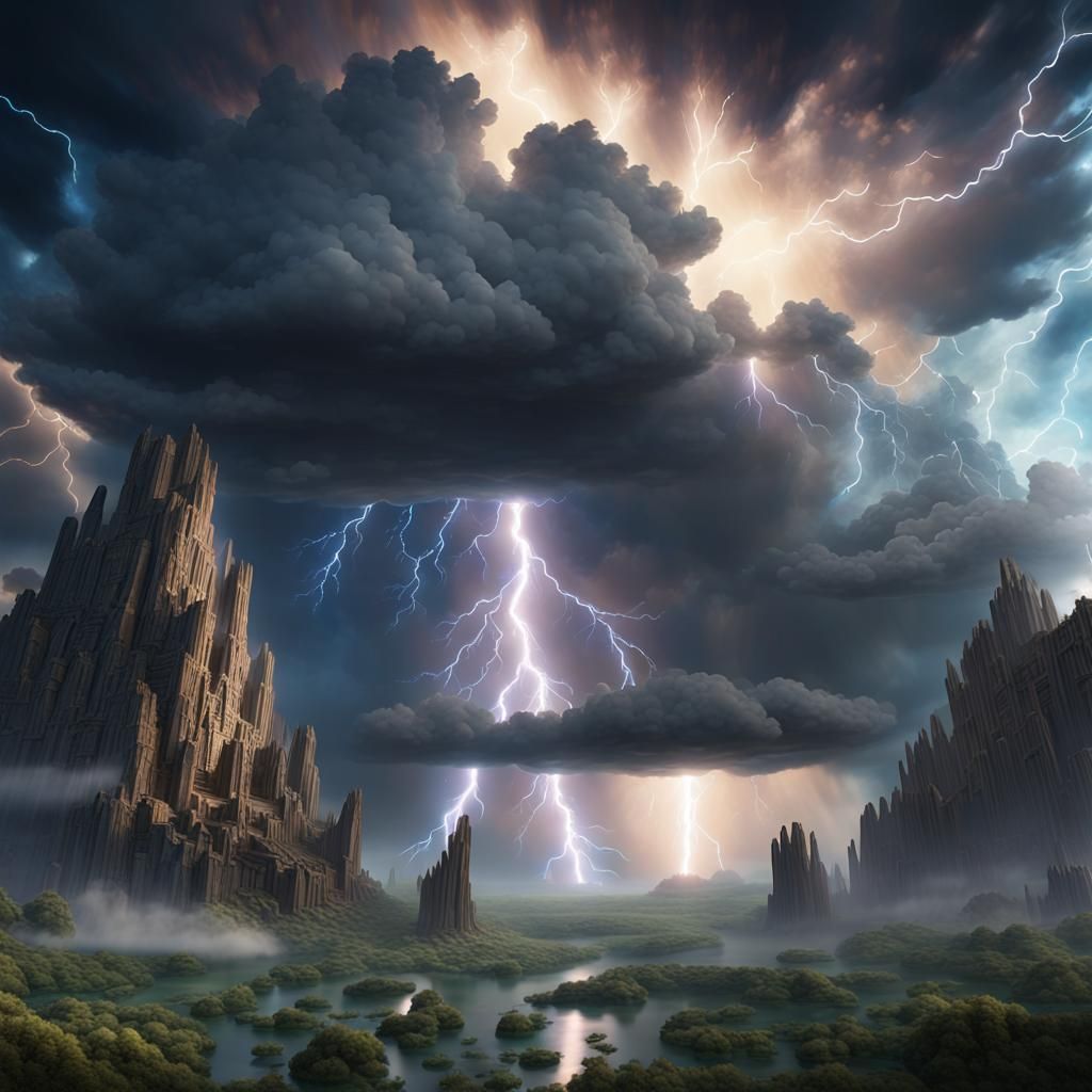 Fantastical Heavens Testify in Detailed Matte Painting