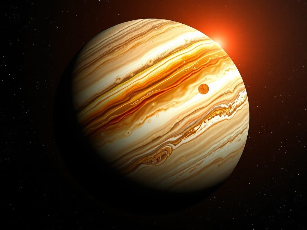 Jupiter's Swirling Storms: A Photorealistic Celestial Vision