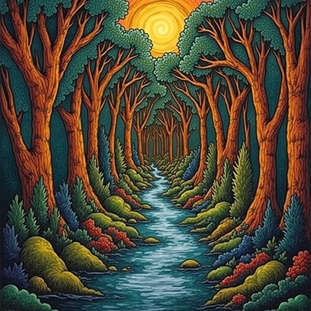 Etched Sketch of an Artist's Sketch