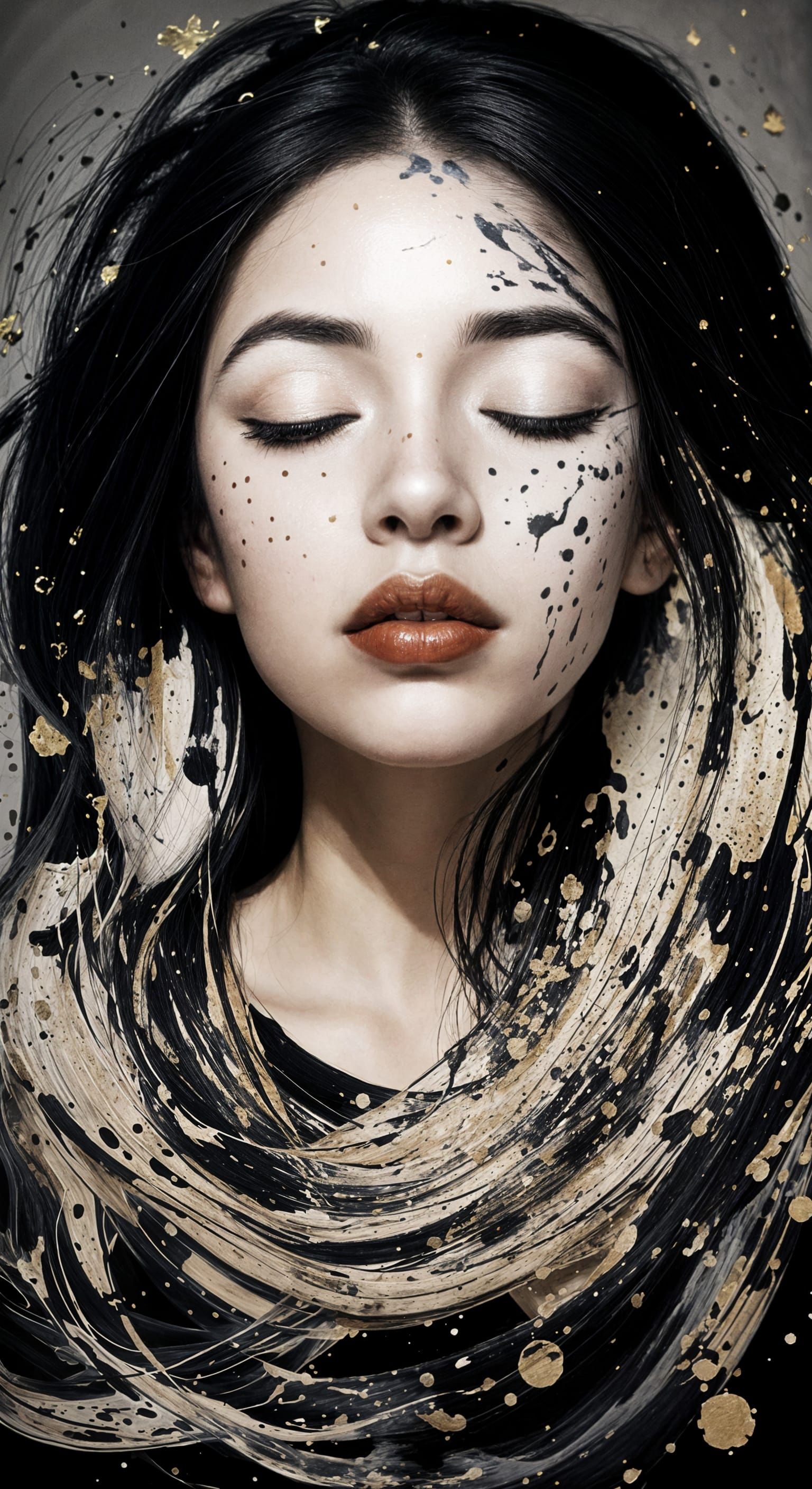 Golden Portraits of Enigmatic Women