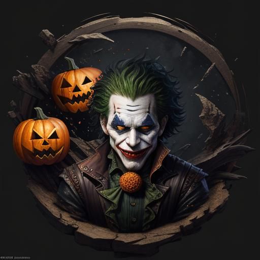 Joker Pumpkin: Detailed Matte Painting in Unreal Engine
