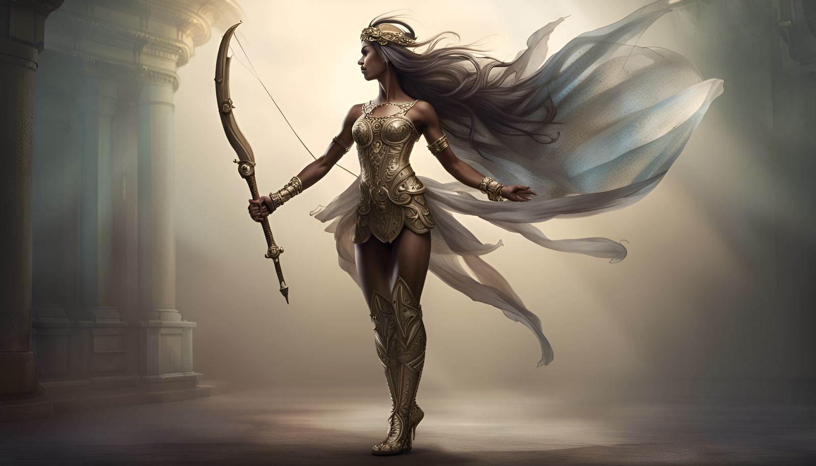 a specter of ancient greek warrior