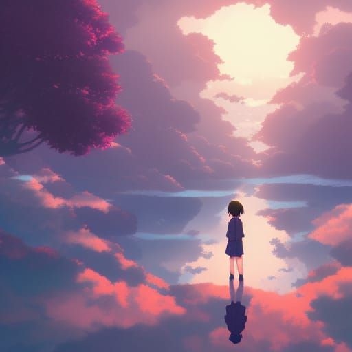 Anime Girl in Ghibli Style, Key Visual