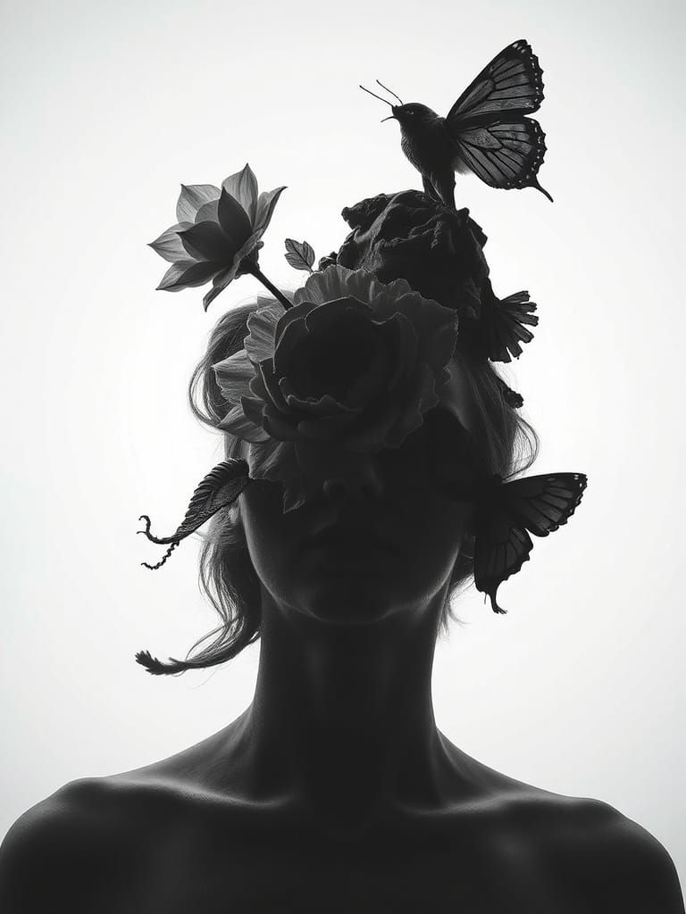 Surreal Opalescent Object Transposition in Light and Shade