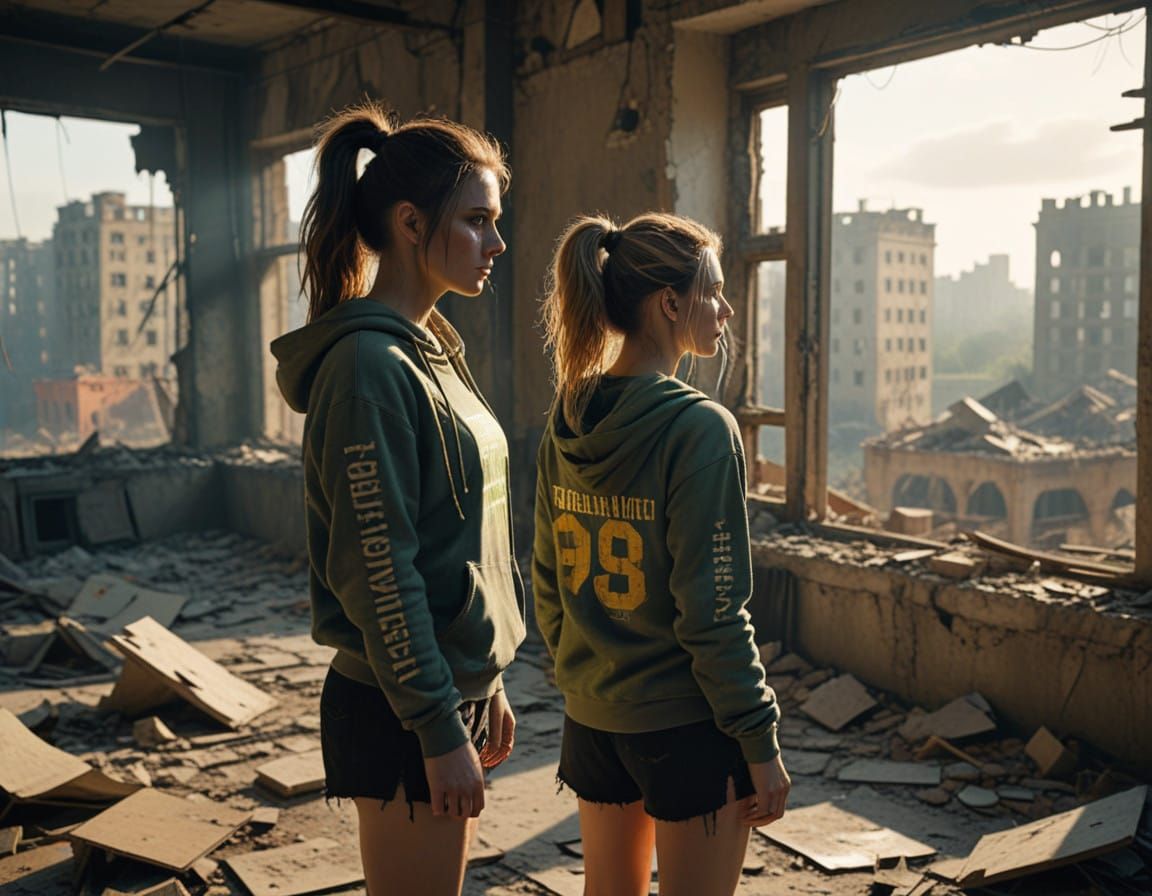 Post-Apocalyptic Roommates Vie for Volleyball Beauty's Atten...