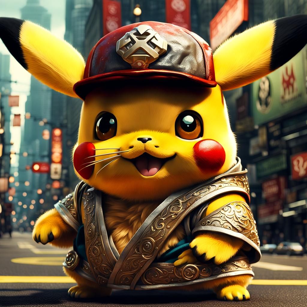Pikachu as Elvis Presley Sumo Wrestler