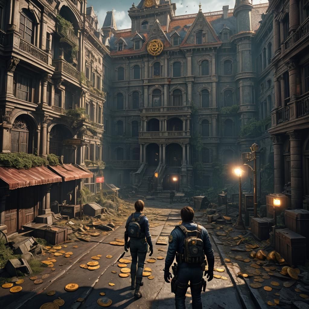 Resident Evil Meets Bitcoin in Detailed Digital Painting