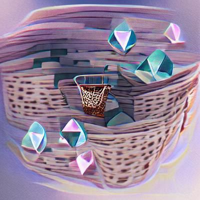 Basket Overflowing with Sparkling Diamonds