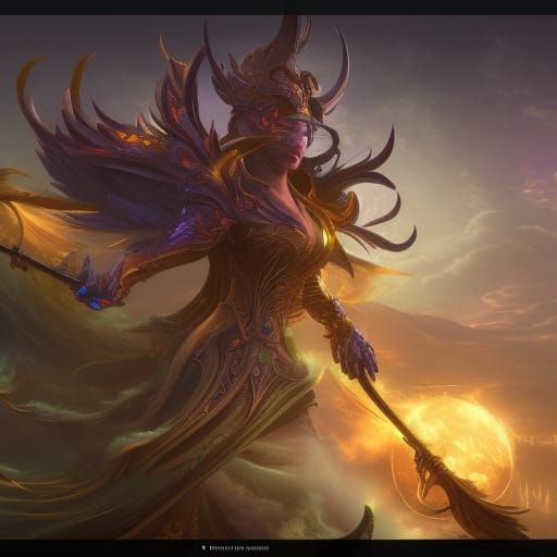 Fantastical Matte Painting in Deep Color, 8K