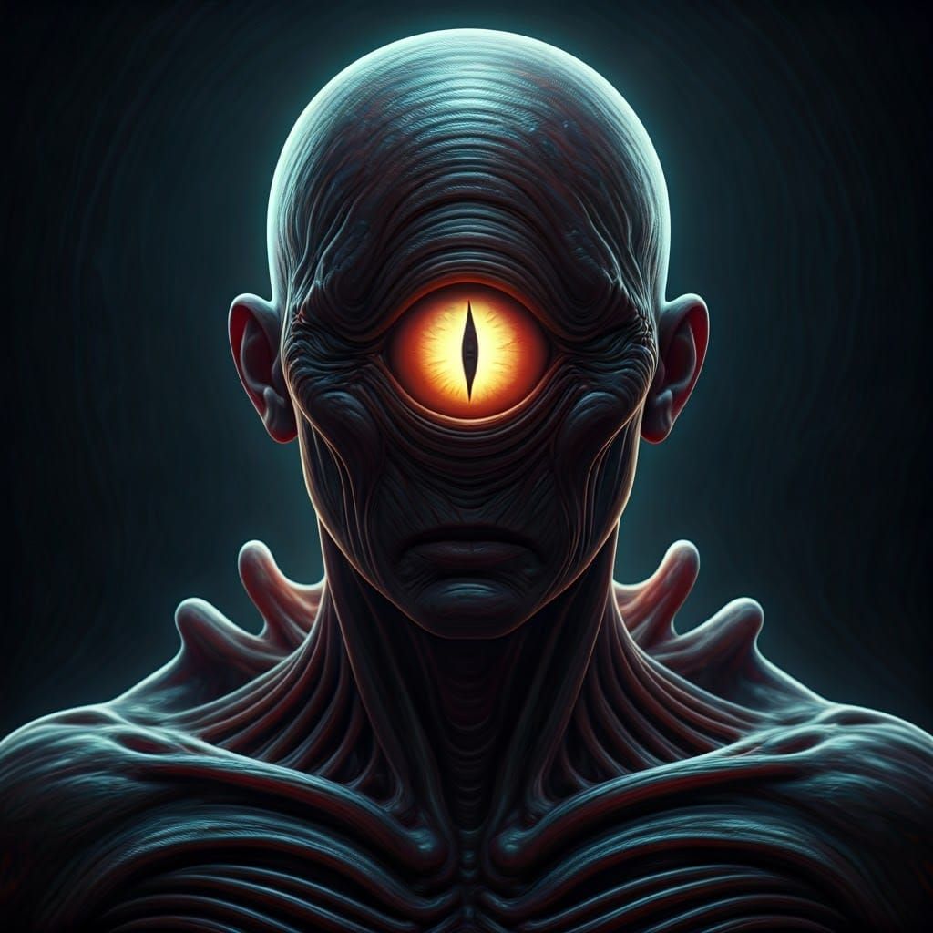 Eldritch Horror in Dark Biomechanical Form