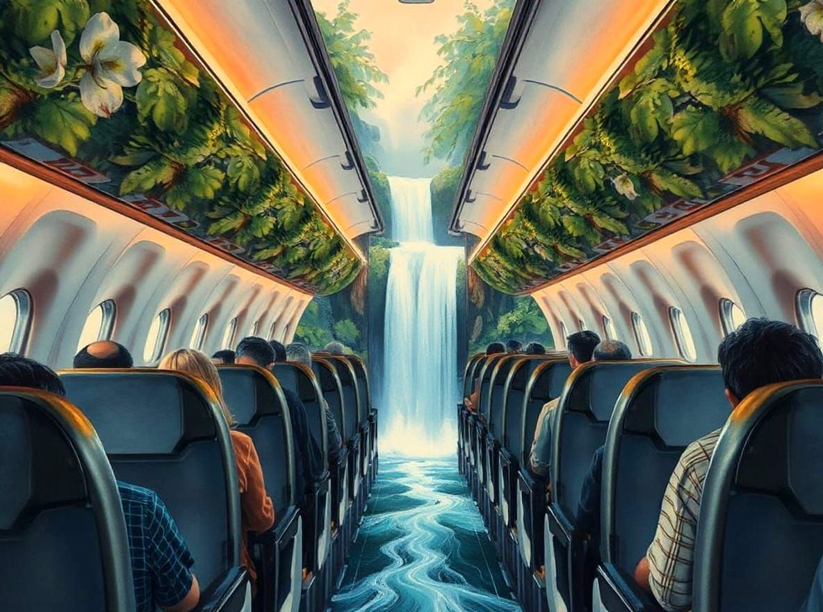 Waterfall in Aeroplane