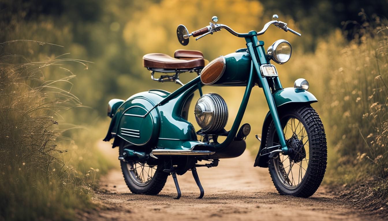 Diesel-Punk Vespa with 1930s Motorcycle Fork