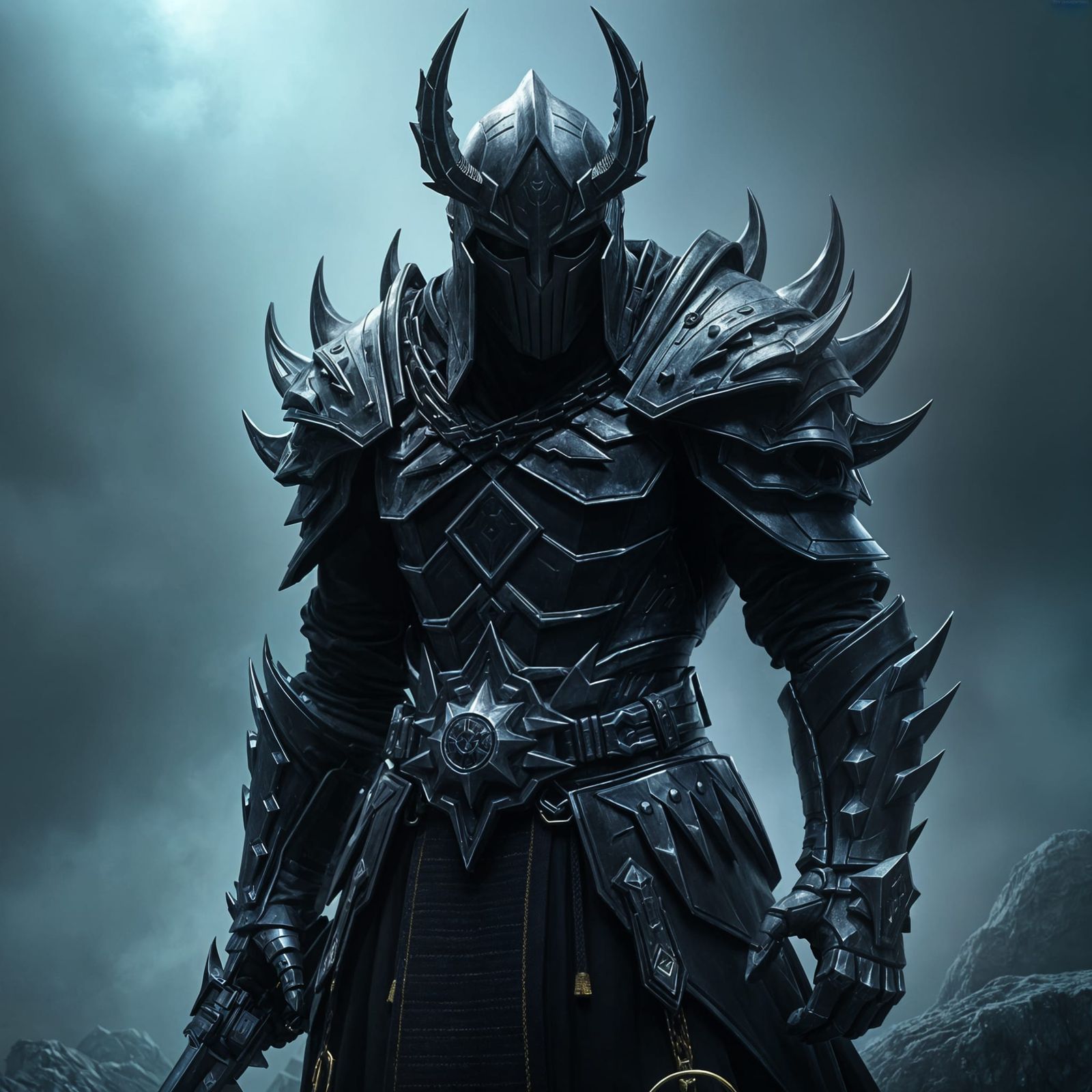 Ominous Armored Character