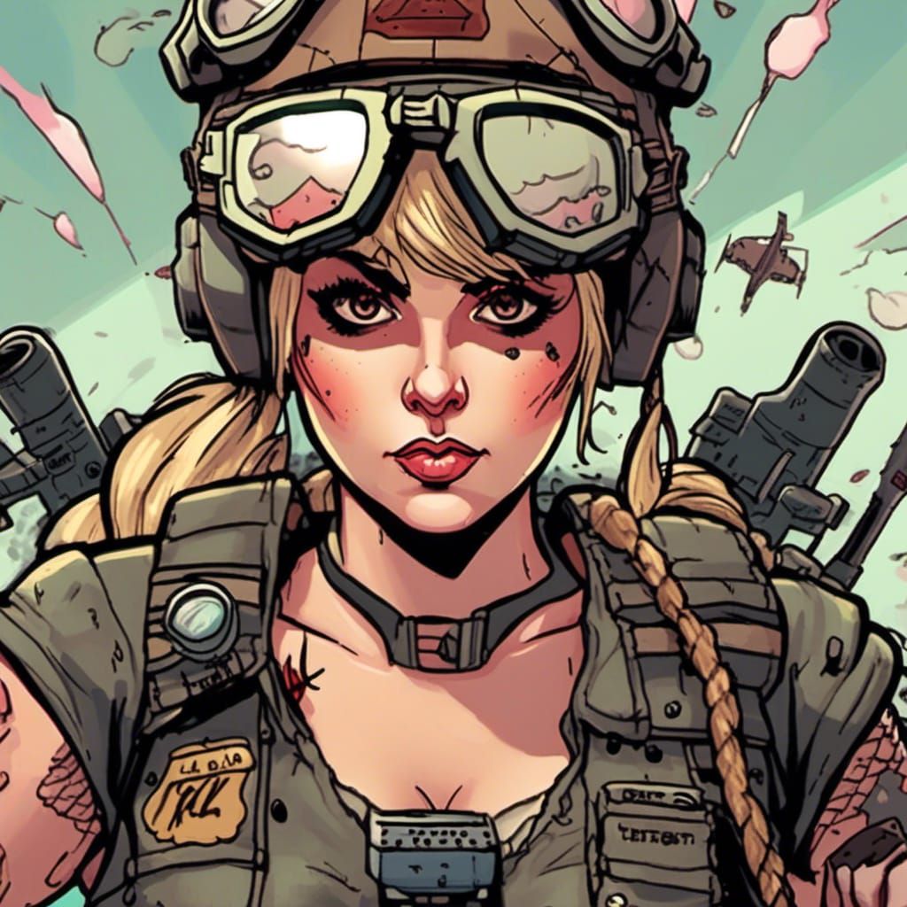 Tank Girl in Archer Animation Style