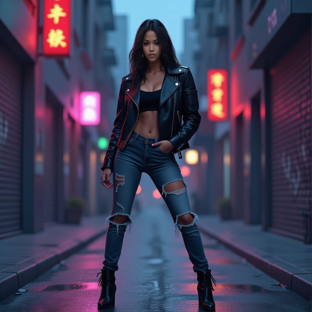 Bebe Girl: Singer & Fighter in Neon Alley
