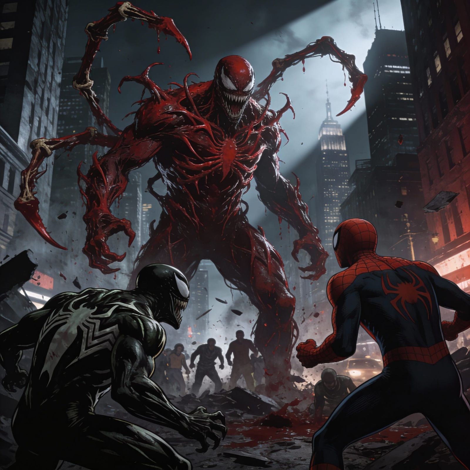 Absolute Carnage Unleashed in NYC Comic Style