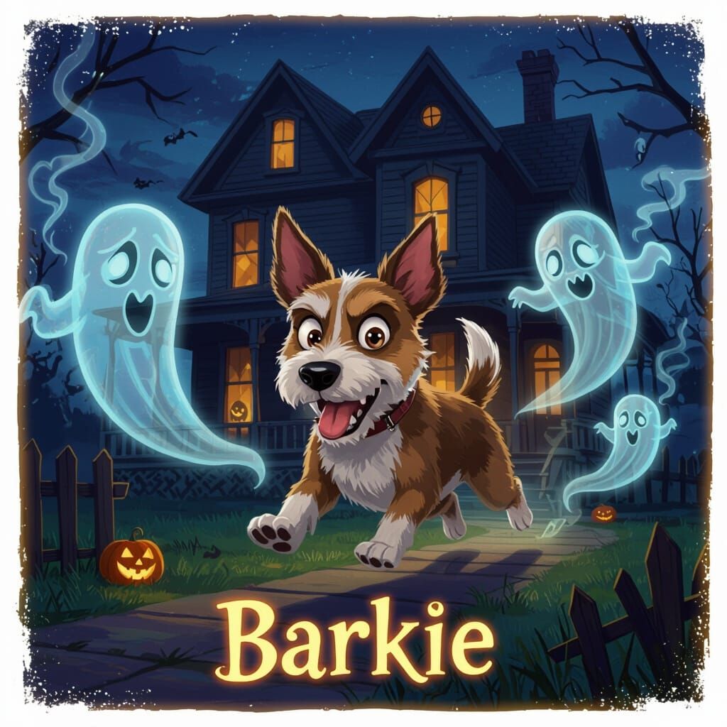 Mischievous Terrier Dog Chases Ghosts From Victorian House