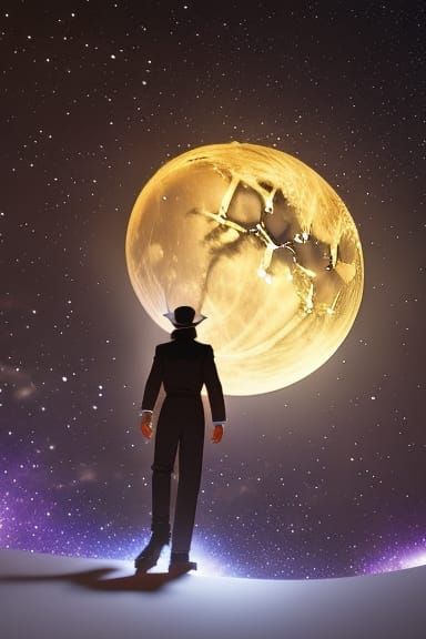 Lunar Magician in Anime Key Visual Style