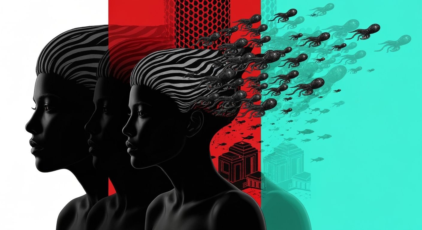 Bioluminescent Xeno Woman Transforms Into Octopuses